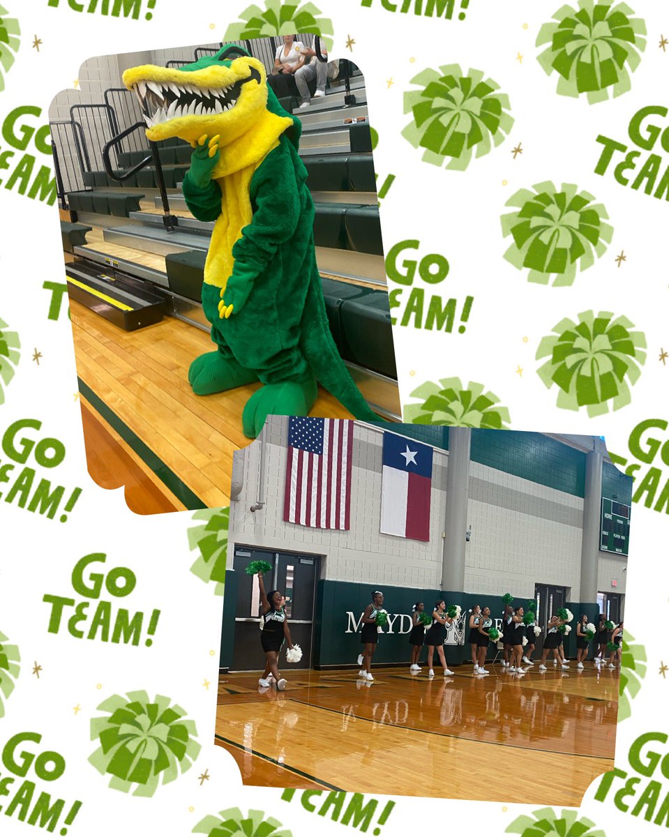 Lots of busy bodies this week! Our cheer ladies and Mr.Gator did an amazing job at The Battle of the Creek. #maydeusproud