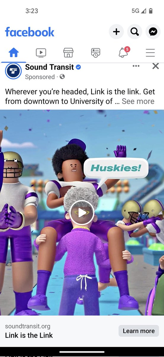 Keratic's tweet photo. Nice work with your fb add sound transit https://t.co/ciFLqWNDS3