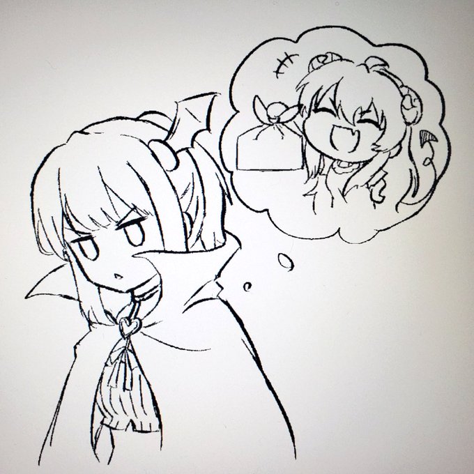 また絵を描く時間がないので
過去絵あげとこう
永遠に途中の桃シャミ…☺️ 