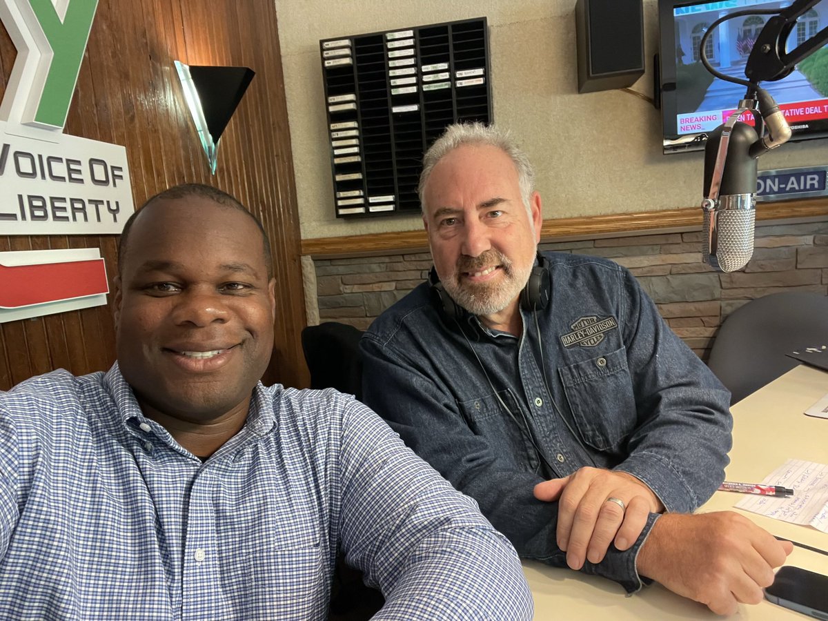 LaRon4Congress's tweet photo. Thursday afternoon, I joined Senator Joe #Robach on his show to talk about my run for Congress and the issues impacting voters here in NY25. This election is too important and everyone’s voice needs to be heard. #FlipNY25 https://t.co/ecxb3g0PXB