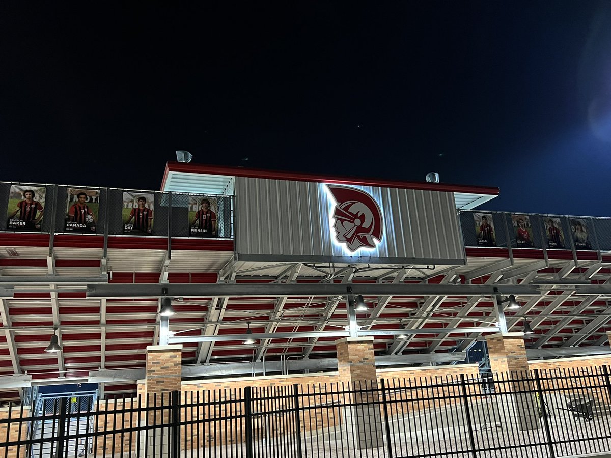 TCSAthletics's tweet image. The wait is over… We are excited to open up the NEW TROJAN STADIUM tomorrow night! JV 5pm V 7pm.  So blessed by our community to make our dreams a reality!  This place is 🔥@mikadv__ via @JoelZielke1