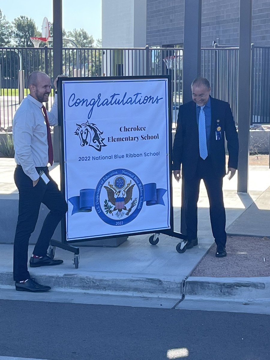markhass's tweet photo. @CherokeeSUSD Congratulations to Walt Chandler and his staff and teachers for being recognized as a national blue-ribbon school. Now the nation knows what parents, like me, have long known. This school is the best. @NatlBlueRibbon https://t.co/Wn5e24uC4U