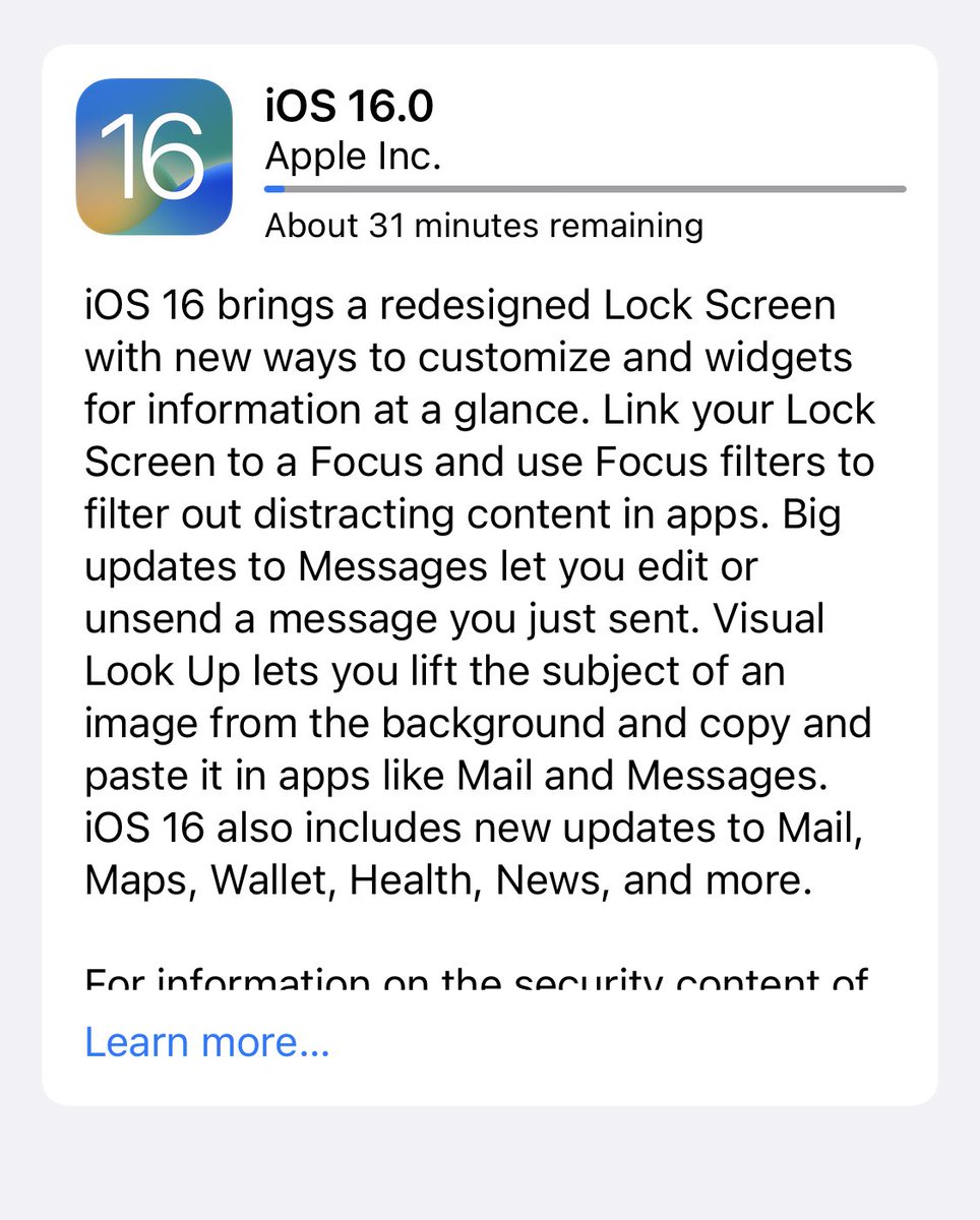 julielerman's tweet image. Here we go …
 
#ios16update