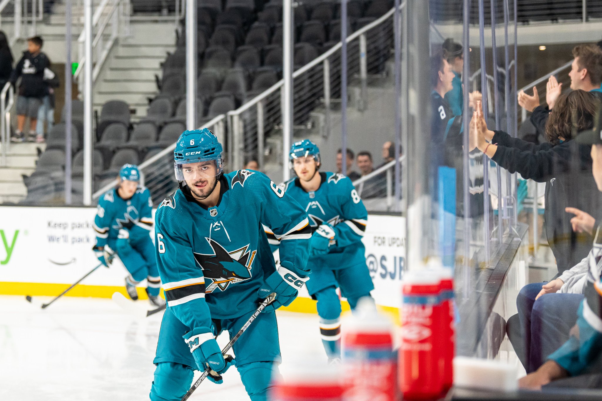 San Jose Sharks on X: ATTENTION‼️ Some new and familiar faces hit the ice  today 👀  / X