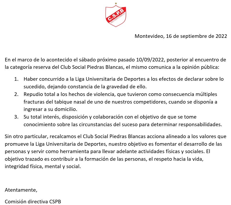 Club Social Piedras Blancas tweet media