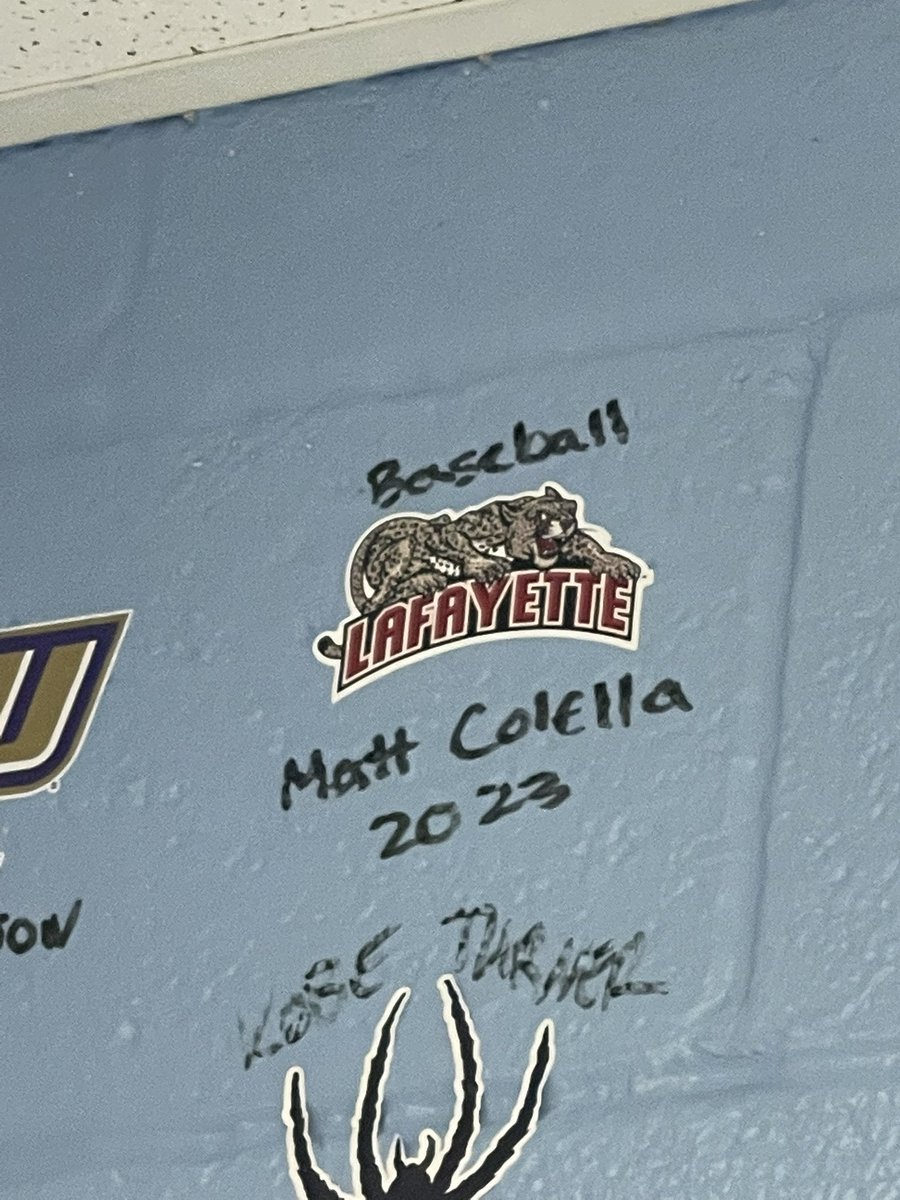 wildcat_ATs's tweet photo. @MatthewColella4 signs the wall after a stellar football game. We are so proud of you! @LafayetteBsbl is getting an amazing young man! Keep being speedy, Matt!  #wearecville #alwaysawildcat #whosnext #signthewall https://t.co/jyD3hoB6nK