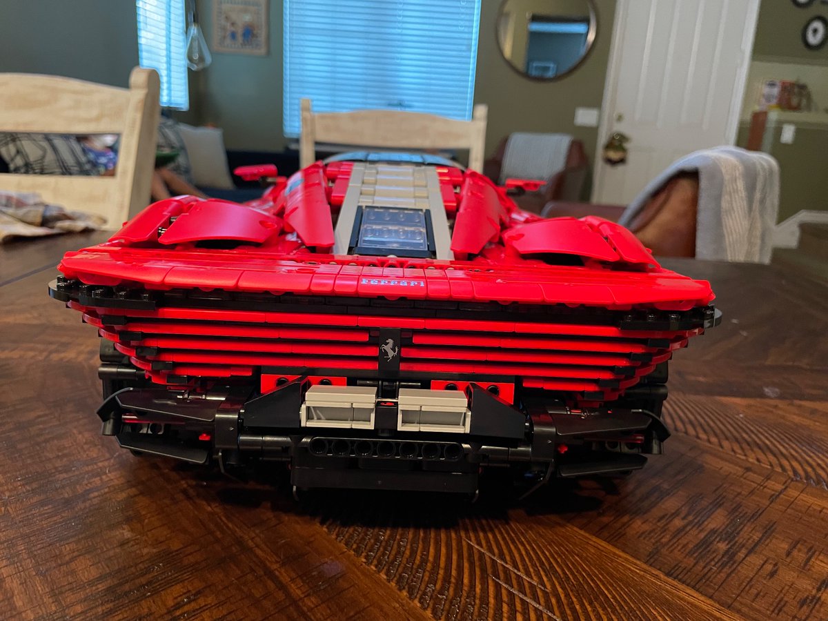 Baladeezy's tweet photo. Dream come true! My very own Ferrari! @LEGO_Group, thanks for making me the proud owner of a Daytona SP3. I’m amazed at how detailed these builds are. https://t.co/M6iRzVWtj3