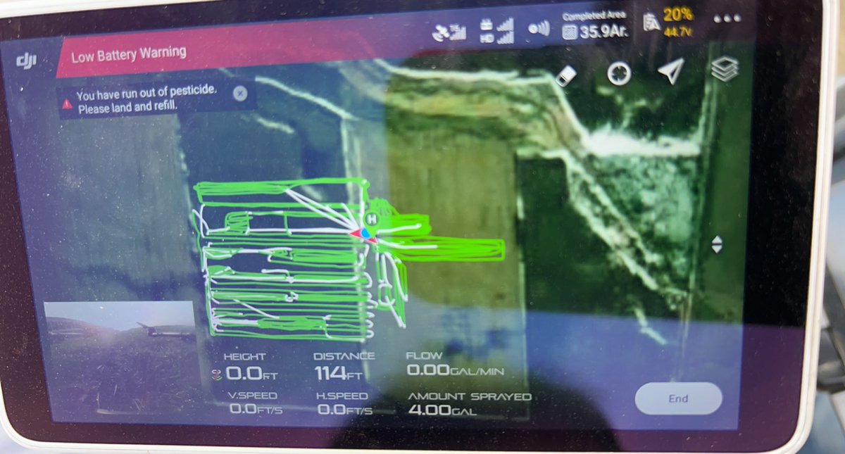 Albertsondrone's tweet photo. Got ya beat @DickensAg ! 36 acres hand flown at the dairy today! @rantizosprays #flyandapply #rantizosprays #dairyflyfree https://t.co/rQgU6NyODu
