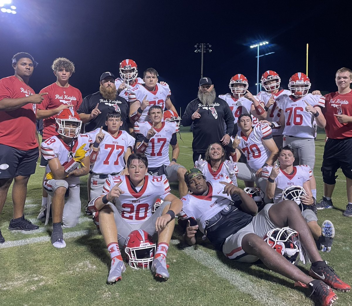 Good win tonight! 38-0. GO BIG RED!