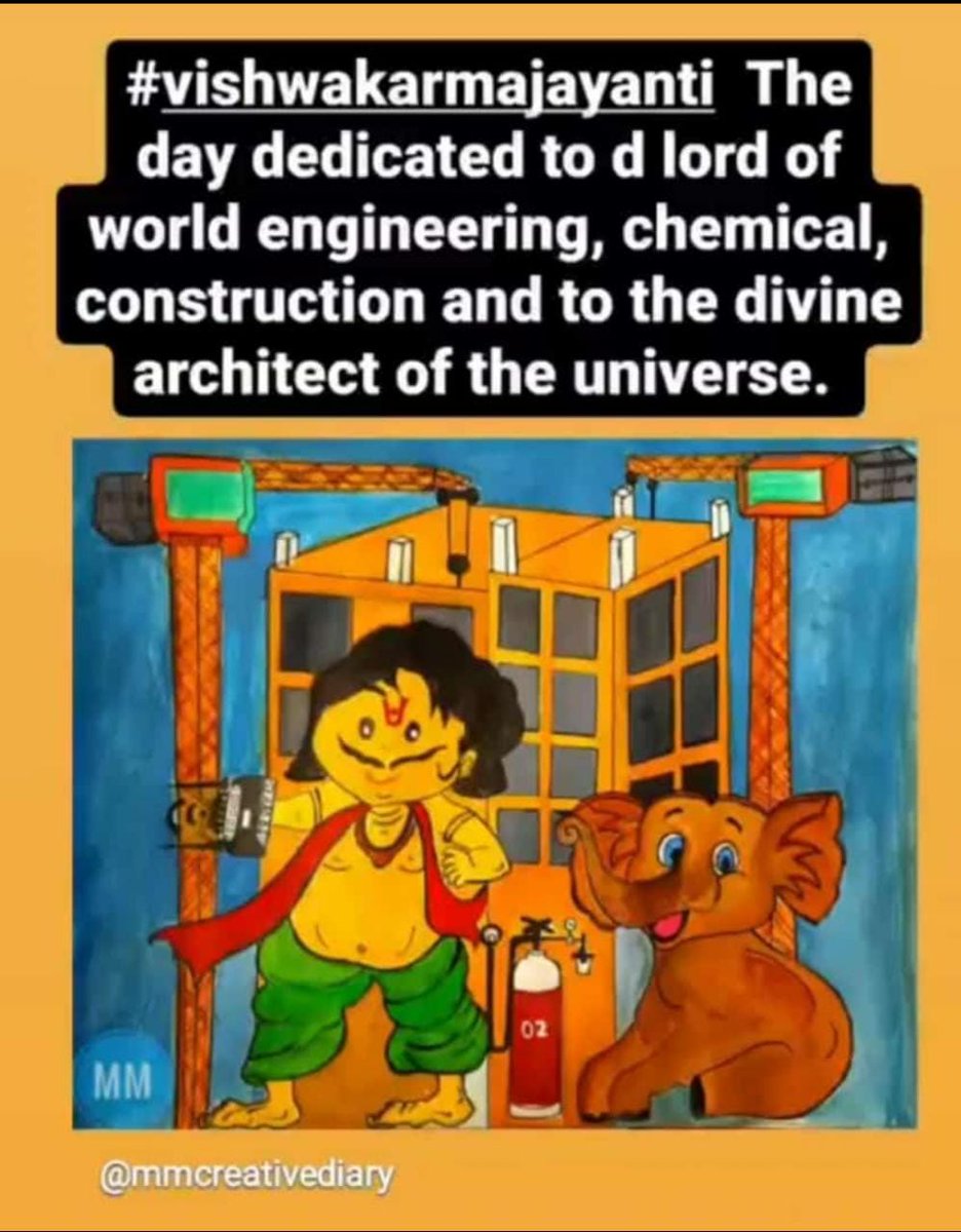 mmcreativediary's tweet photo. विवाहदिषु यज्ञषु गृहारामविधायके।सर्वकर्मसु संपूज्यो विशवकर्मा इति श्रुतम॥ 🙏🏻
#ViswakarmaJayanti #Viswakatmapuja #Vishwakarmapooja
#VishwakarmaJayanti2022
#MMcreativediary @BBSRBuzz @odiajagat @incredibleindia https://t.co/6uDJScxofe