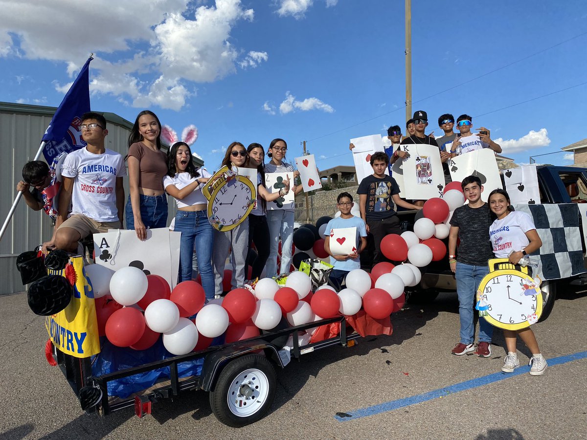 CorralBen's tweet photo. Americas X-Country representing at HOCO parade. Let’s get after it in Lubbock!! https://t.co/6Ic9ISBnFW
