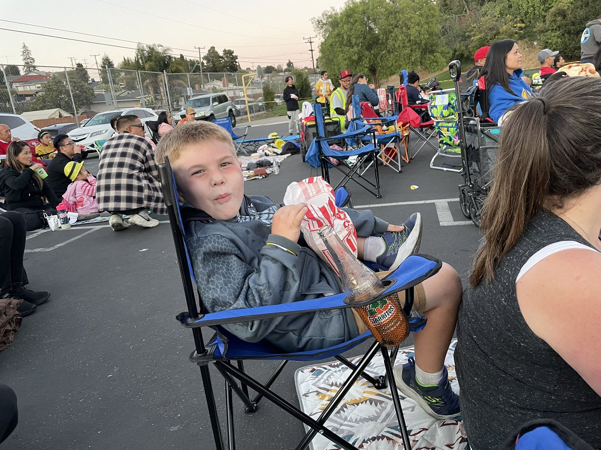 whopsauce13's tweet photo. Rise of Gru movie night at wifey and the kiddos school. Still think they should have played Roadhouse. Just sayin… #CatholicAF #Blaspheme https://t.co/FvndPTqdhU