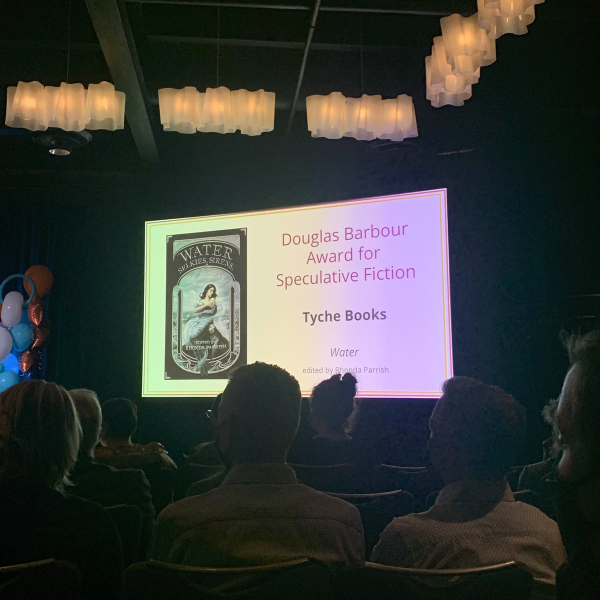 WeReadAB's tweet photo. Next up is the Douglas Barbour Award for Speculative Fiction. Congratulations to @TycheBooks for their book Water edited by Rhonda Parrish!

#ABBooks #ABPubAwards https://t.co/UTrj1HQfHB