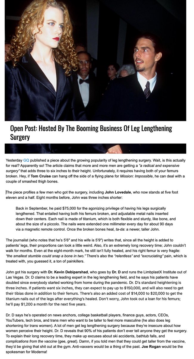 ScientologyMeme's tweet photo. Is tiny Tom going to extend his leg bones?
#TomCruise truly the DEADBEAT DAD of Hollywood #DannyMasterson’s DISGUSTING HUMAN BEING RAPIST LIAR   
#DavidMiscavige - a Spitting Psycho Dwarf!!
 #LRH #KirstieAlley
#TomCruise 
@LeahRemini 
@reddit88008 
@LastWeekTonight 
@MailOnline https://t.co/O32nxLlNBg