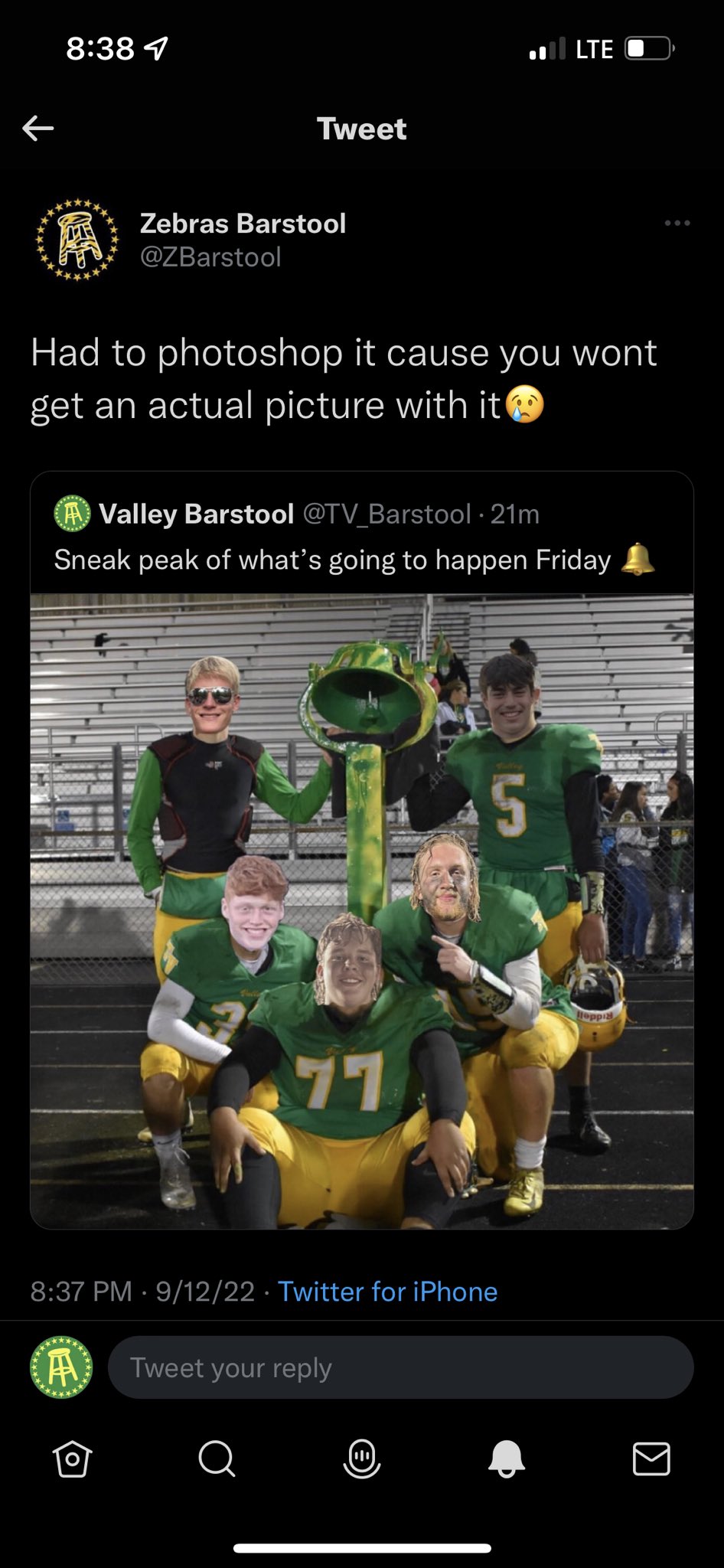 Valley Barstool (TV_Barstool) / Twitter