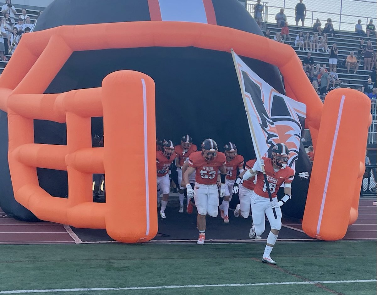 FINAL: <a href="/WinhawkF/">Winona_Winhawk_Football</a> 21, Byron 20 (OT). Winhawks stuff a two-point conversion to secure a big win on the road. Winona (2-1) returns to Paul Giel next week against Mankato East. #WinhawkProud