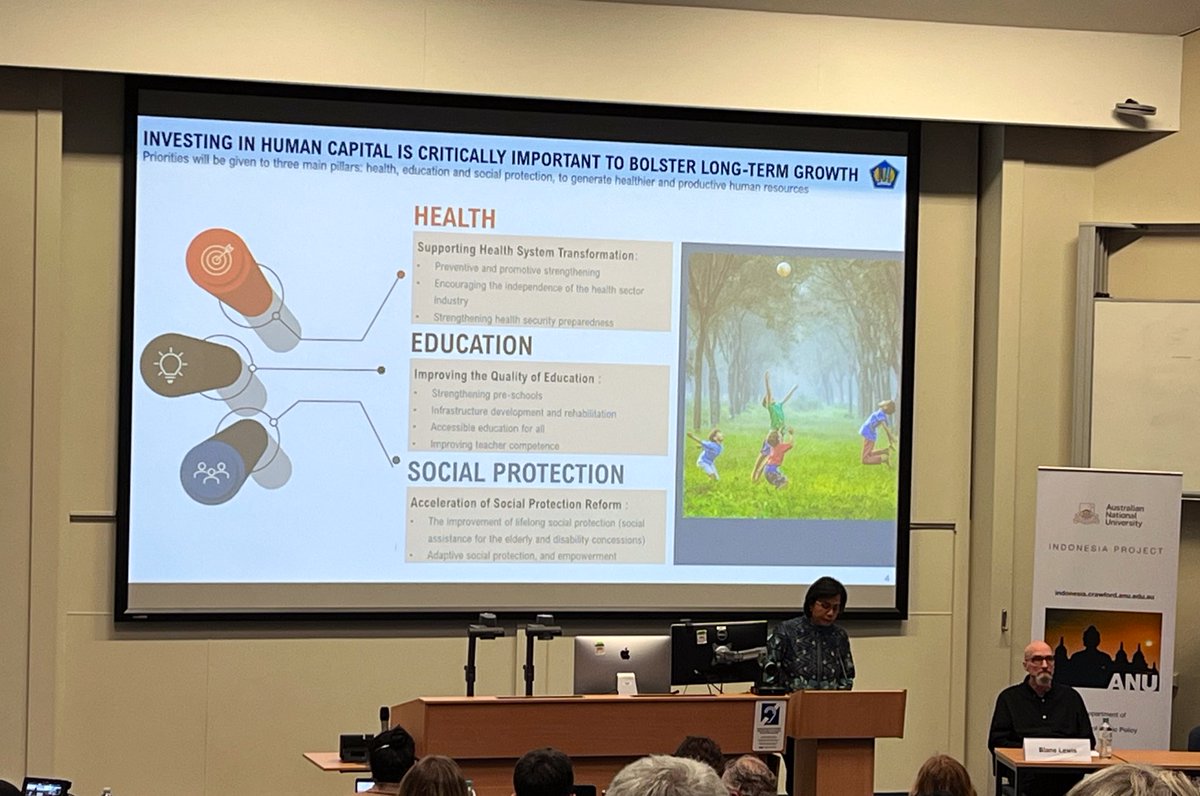 maxwalden_'s tweet photo. Indonesia’s Finance Minister Sri Mulyani Indrawati tells @ANUIndonesia #Update39 that the country has dealt with the pandemic relatively well. Still the heathcare sector and health security preparedness needs to be strengthened, she says. https://t.co/y4mAB0gRFx