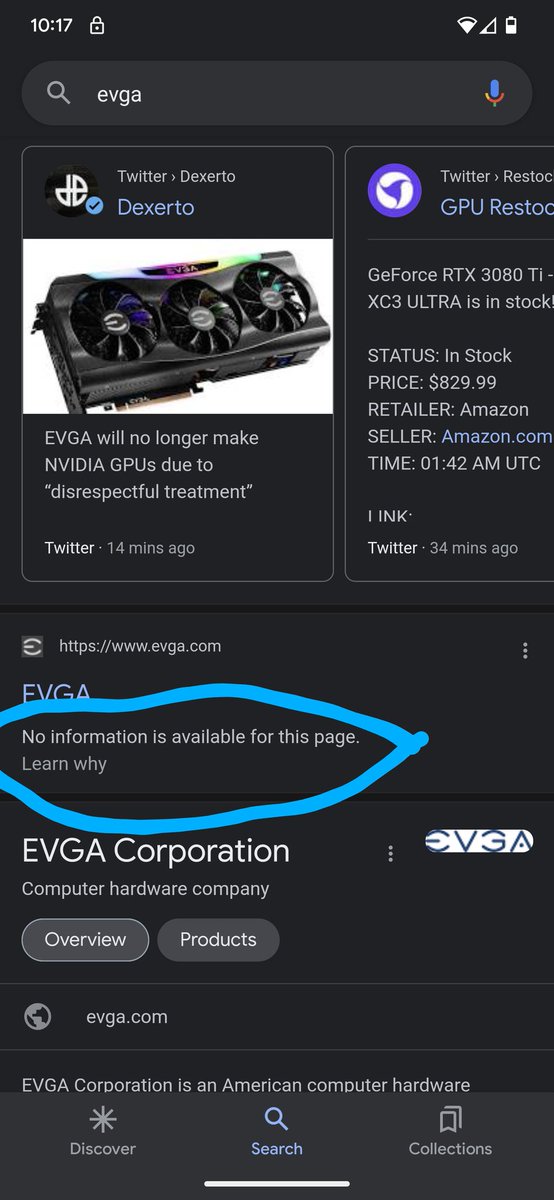 elhammond's tweet photo. Hey @TEAMEVGA you might want to check your robots.txt file

As a gamer, I only buy your cards. Just trying to help 😊 https://t.co/r03MPuPgTd