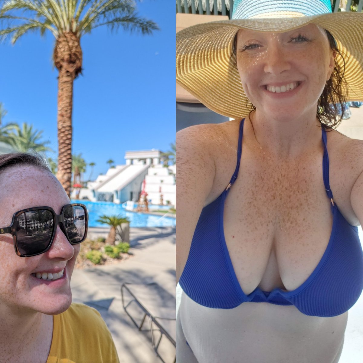 freckledbear15's tweet photo. Had a blast in Vegas. All my social tags are @freckledbear15 come find me on Instagram, TikTok and Onlyfans. #LasVegas #nevada #bikinimom #bikini #plussizebaddie #curvyconfidence #onlyfans #RedheadAF #LGBT #Confident #loveyourself #summertime #girlofmydreams https://t.co/knTupizYza
