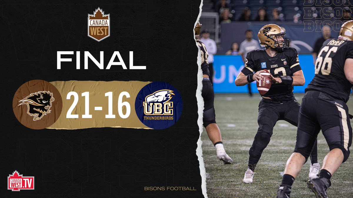 BACK IN THE WIN COLUMN! 

#WeAreAllBisons #HornsUp #UManitoba