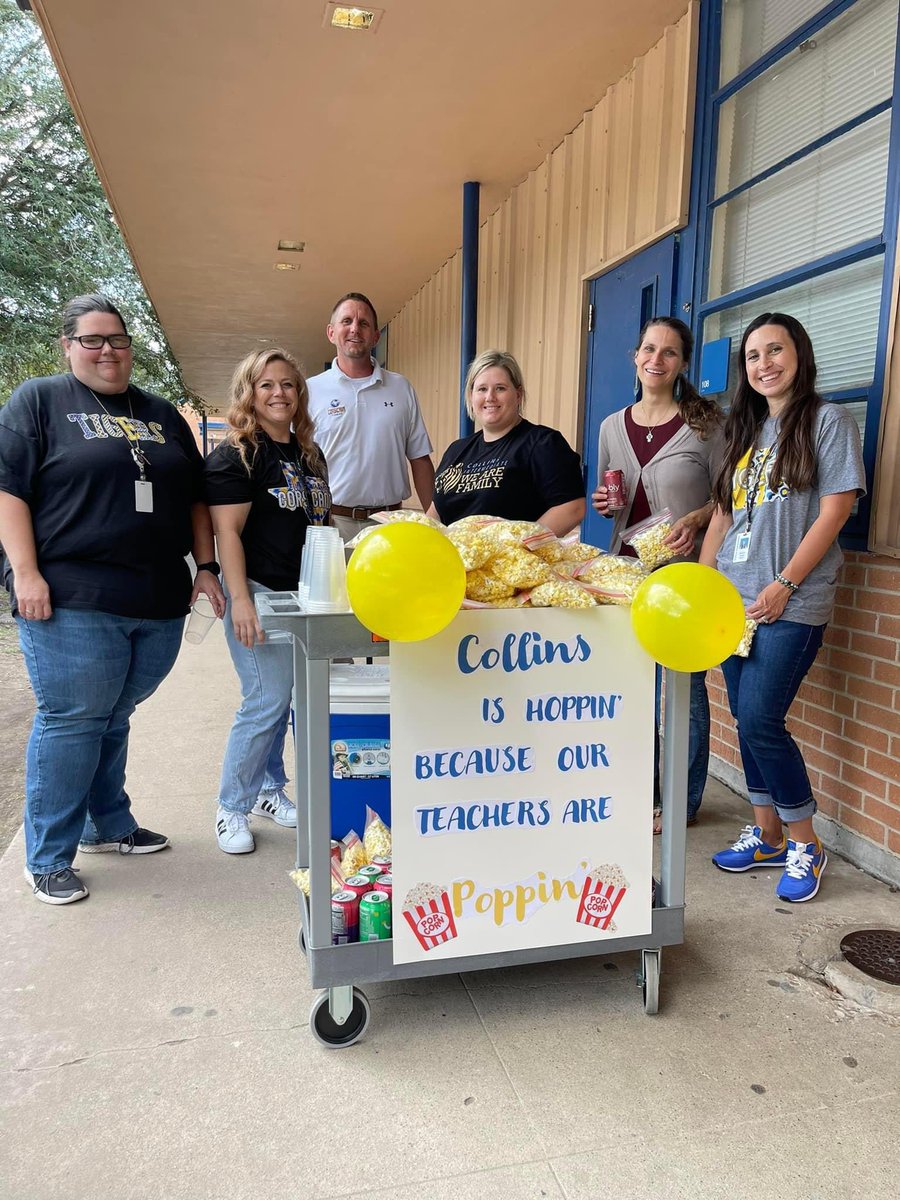 ccovington1022's tweet photo. @CollinsCISD is hoppin’ because our teachers are poppin’!       @CorsicanaISD #wearefamily https://t.co/U8lOILa665