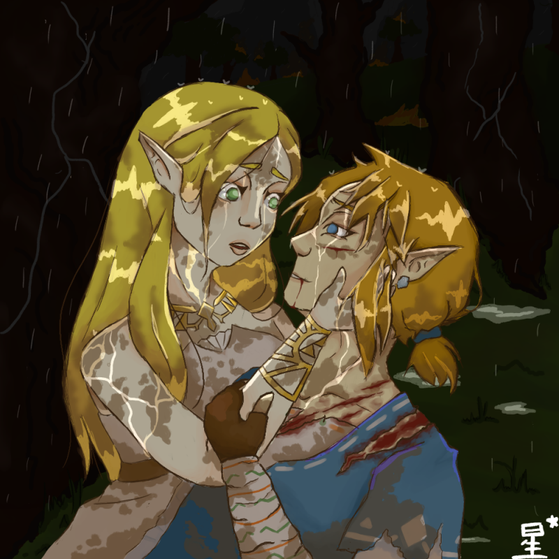 Hosh1_Sama04o7's tweet photo. dibujito para @Hanami_chan1o1  de su ship favorito :D
#BOTW #artistsontwitter #digitalart #comision #ZeldaTearsoftheKingdom #stillpracticing https://t.co/8ky4giIS84