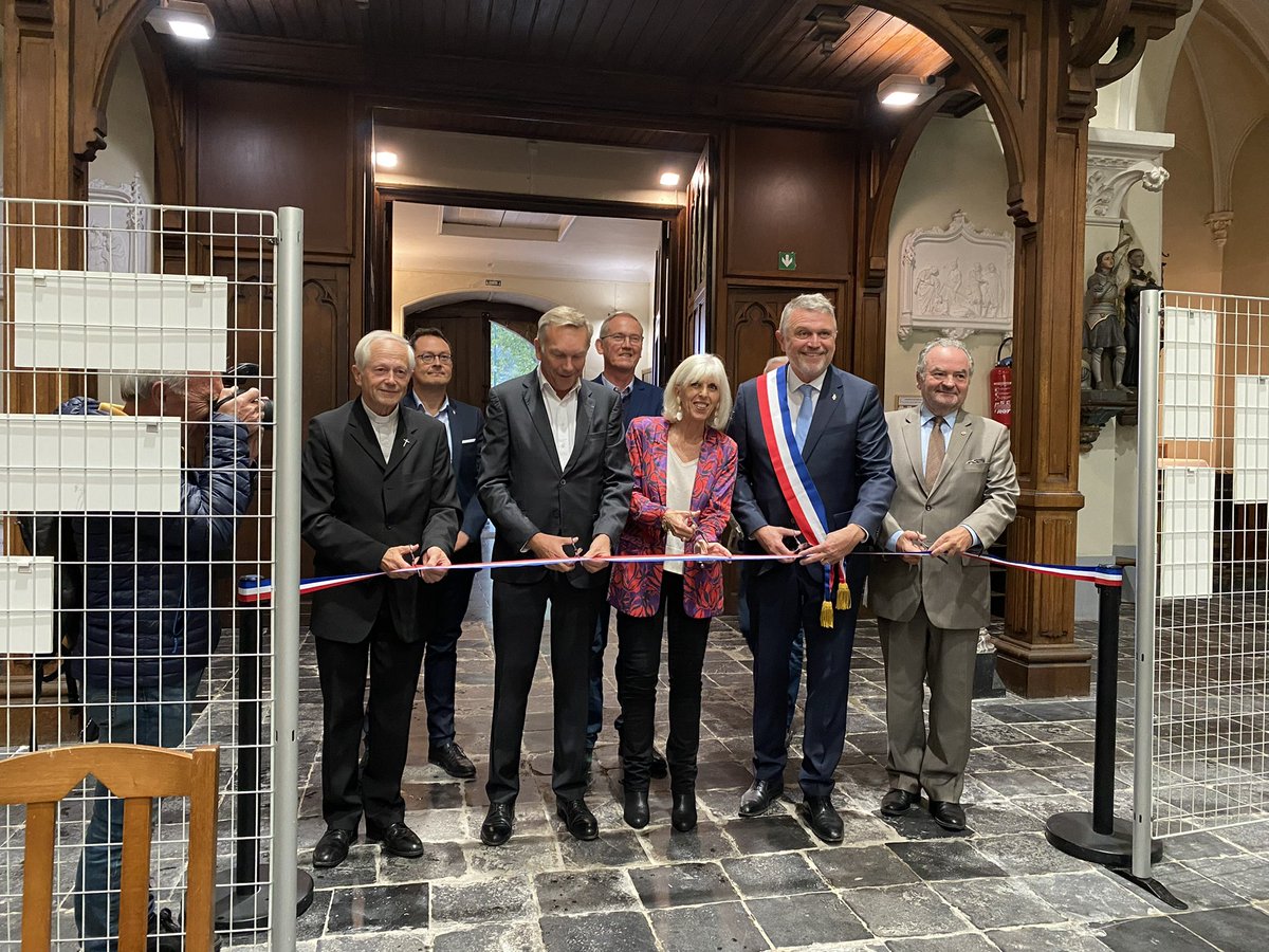 jhoussin's tweet photo. Inauguration Église St Chrysole à Verlinghem. Une rénovation soutenue par l’#ADVB du @departement59. Plaisir de représenter @christianpoiret lors de cette cérémonie à #Verlinghem @unionpourlenord https://t.co/s0kOvEZIOZ