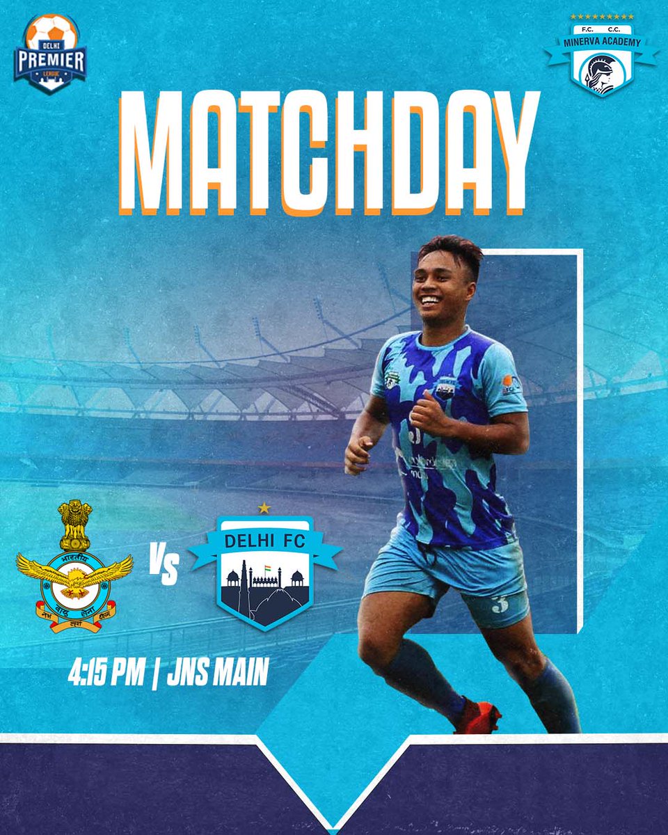 minervapunjabfc's tweet photo. π¨πππππππππ¨
Indian Air Force Vs Delhi FC
Our #BrothersInNorth will take he challenge against @IndianAirforce_ in Delhi Premier League campaign. βοΈ
Good luck team π
#MAFC #DilmeinDilli #matchday #Warriors #DelhiPrimerLeague #football #TheFactory #IndianFootball https://t.co/gXKtN9BqRh