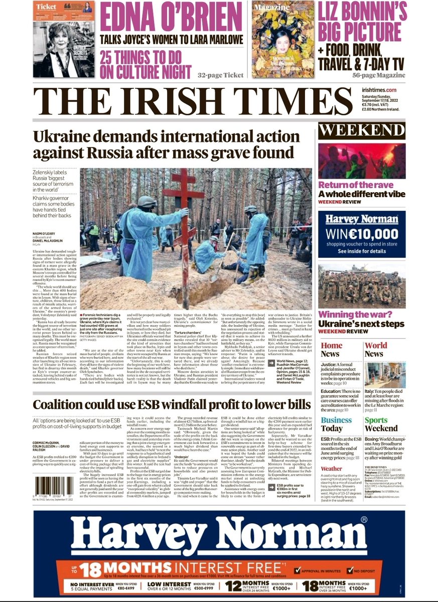 LiamPRyan91's tweet photo. Weekend @IrishTimes with two magazines, refreshed and reimagined by lifestyle and culture teams @ciaraky @mcdigby @hlinehan and @MartinDoyleIT 
#buyapaper #buyanePaper https://t.co/1T7wI7yN5v