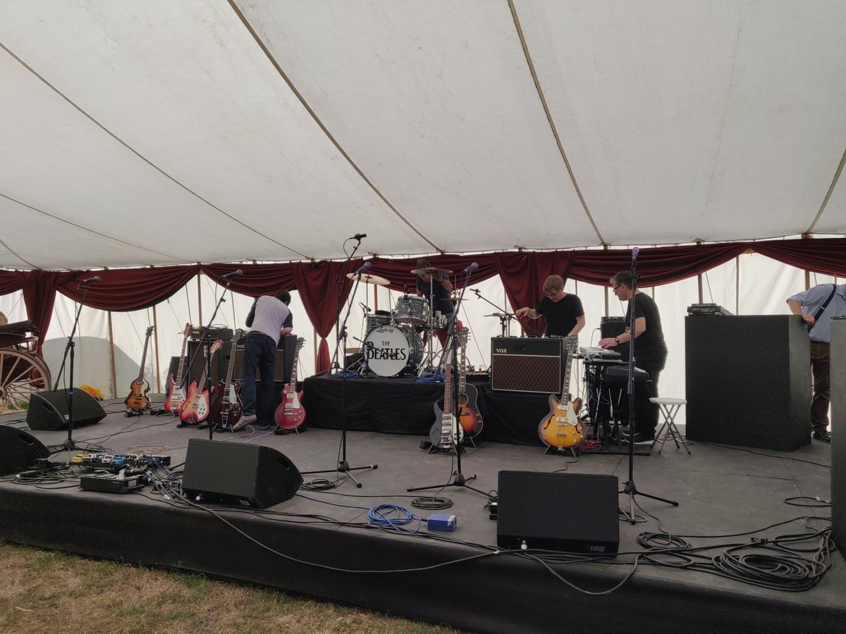 Thanks to all who came to see us yesterday at #goodwoodrevival yesterday. What a great crowd!. Was great to see Elle And The Pocket Bells too :)

Today the Lonely Hearts Club band take to the stage...
