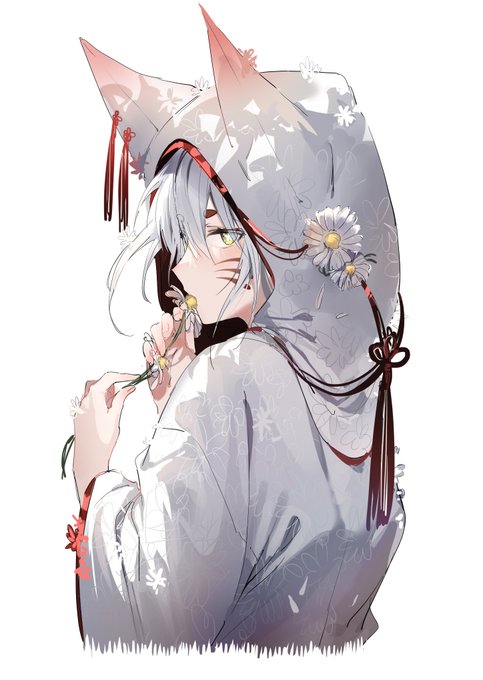 「uchikake white hair」 illustration images(Latest)