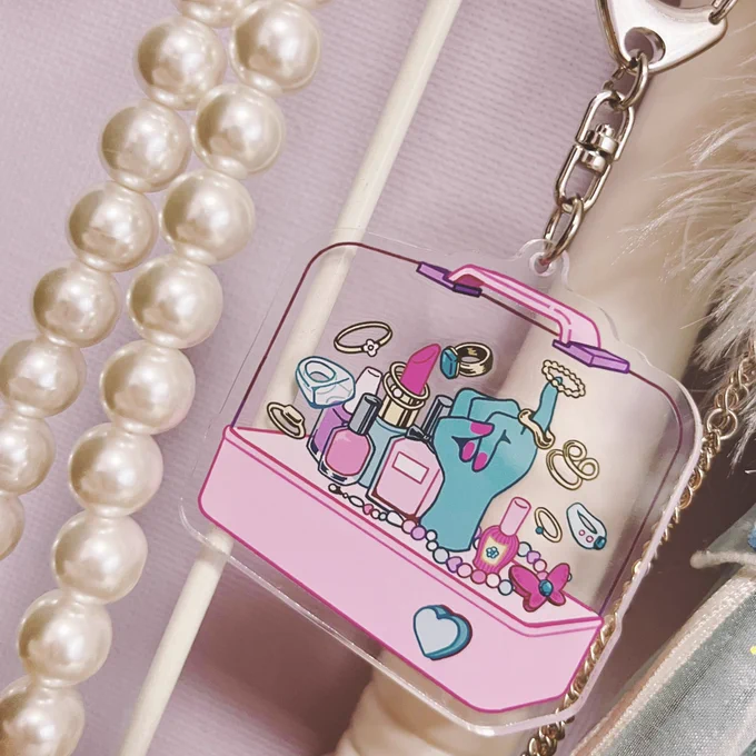 デザフェスで販売予定のアクキー第一弾完成した〜!かわいい#デザフェス56 