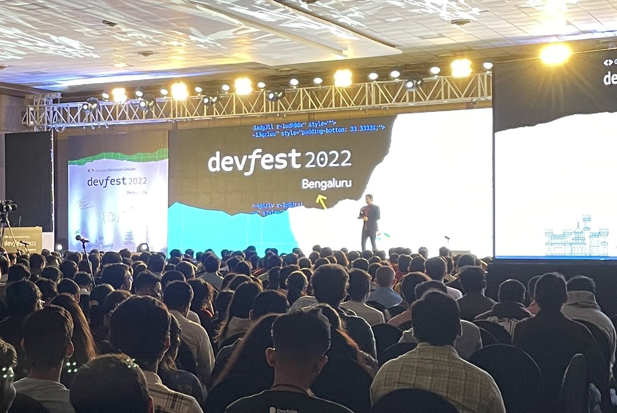 Folks in Bangalore, let’s catch up if you’re at #DevFest2022 👋
<a href="/GDGBLR/">GDG Bangalore</a>