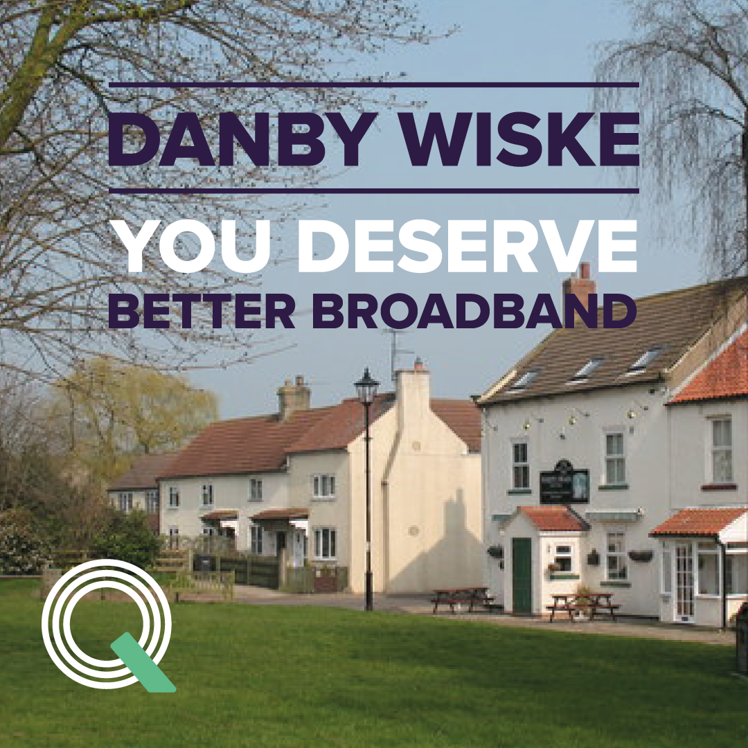 QuicklineUK's tweet photo. Quickline are using the government funded, gigabit voucher scheme to bring fibre broadband to Danby Wiske.

Simply register for your voucher today and help bring fibre broadband to your community!

Register today 👉 https://t.co/In9iQufsKG

#BroadbandForTheBetter https://t.co/tJJjKbOwY8