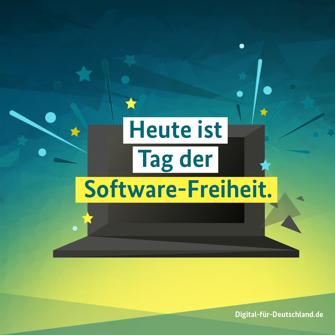 ITZBund's tweet photo. Der #TagDerSoftwareFreiheit findet seit 2004 jedes Jahr am dritten Samstag im #September statt. Softwareentwicklung ist genau dein Thema? Dann sieh dir spannende Stellen auf unserer Website an: 👉 https://t.co/NGDICd10Dq #ITZBund #DigitalFürDeutschland #ITJobs https://t.co/jsXLSDrHew