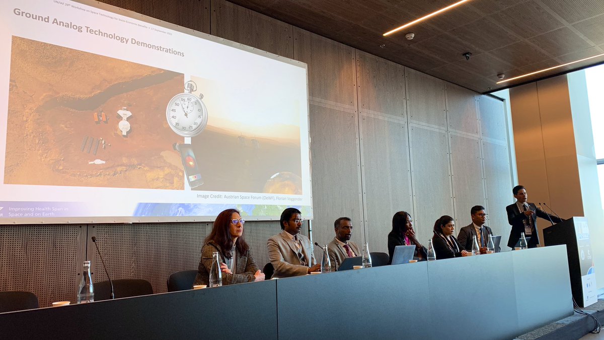 timmermansr's tweet photo. Great to see the @oewf #Mars analogue missions playing an important role in space research, in this case studying eye problems that 70% of astronauts experience in space, presented by @DLR_en at the #UNIAFworkshop #IAC2022 https://t.co/bkdkFCFF72