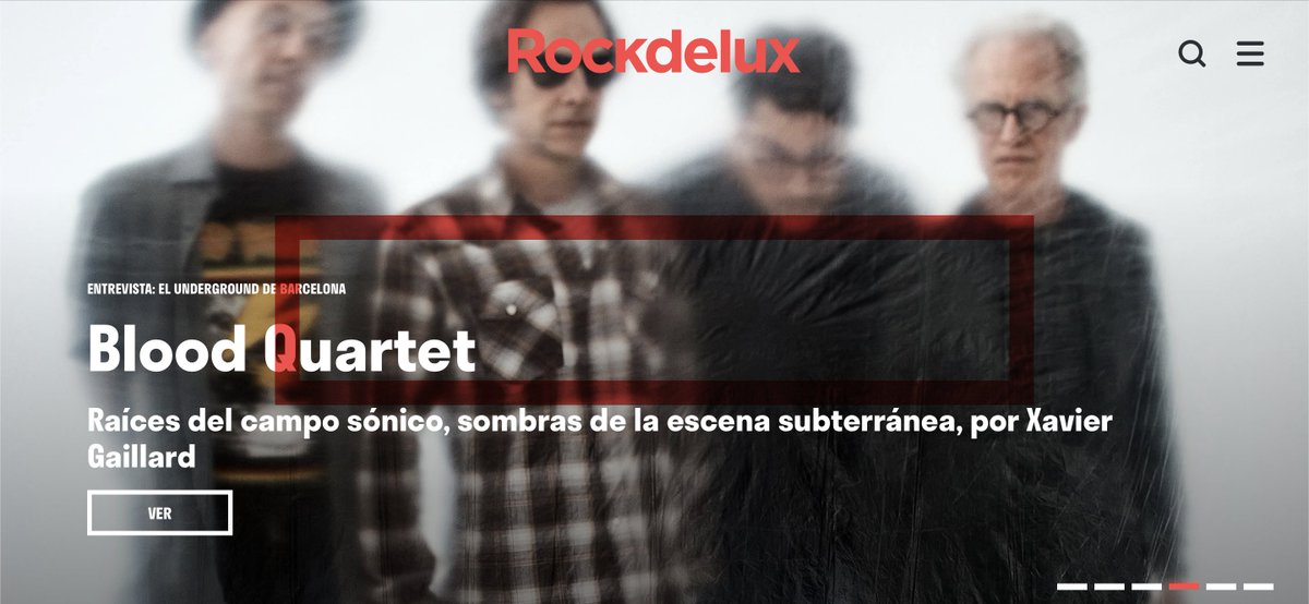 bloodquartet's tweet photo. Gran artículo - entrevista super bien hecho sobre @BloodQuartet, en @rockdelux magazine.
A super great article - interview about Blood Quartet, on rockdelux magazine.
Interview by Xavier Gaillard. Photo @AlfonsoVQphoto
#Root7 #NoWave
https://t.co/2PS0N5vNfx https://t.co/mqhkTgQVwv