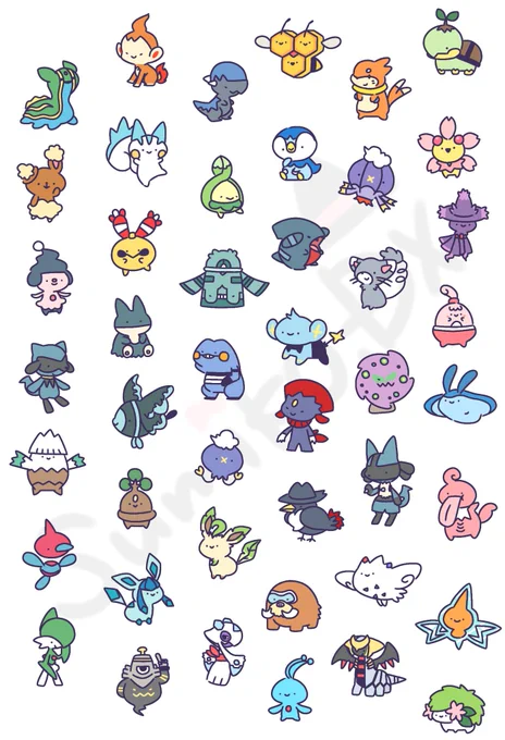 いやおかしいと思ってたんですよなんか少ないなと_:('-`」 ∠):_私が参考にした図鑑はちょっと未完成だったんでしょうね( 'ᾥ'  )ということで下の方に追加しました(`・ω・') 
