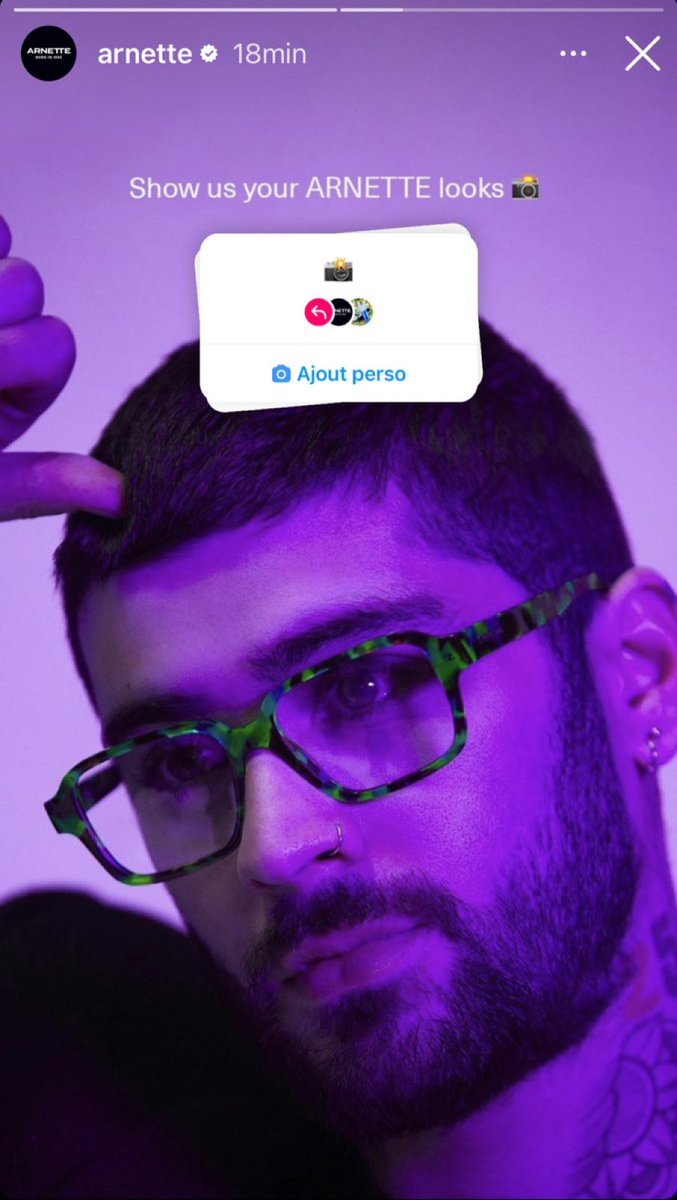 OT5UpdatesFR's tweet photo. 🖤 | Arnette en story Instagram ! #ARNETTEXZAYN https://t.co/Ardk63LTK1