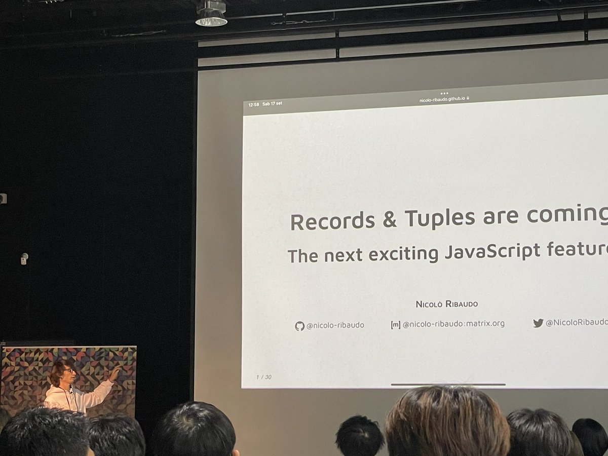 EllieRumsey's tweet photo. Wrapping it up today @jsconfkorea we had some more great talks including @hj_chen, @NicoloRibaudo, and @erickwendel_ 👏 https://t.co/MhC0Nyip0D