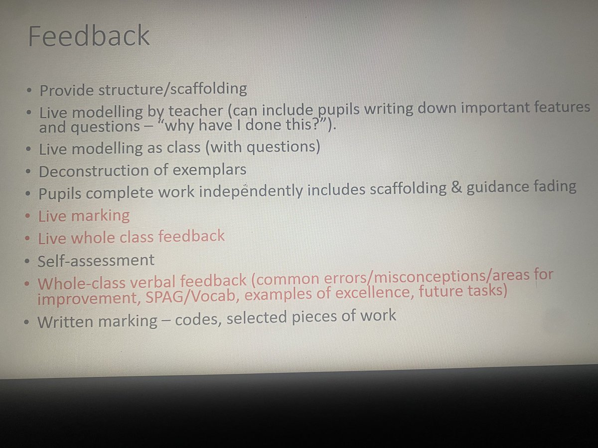 PearceMrs's tweet photo. Nothing like leading a T&amp;L briefing at my own school. A great one this week - revisiting the ‘active ingredients’ of each strategy in our T&amp;L framework. https://t.co/sydFIZMPKT