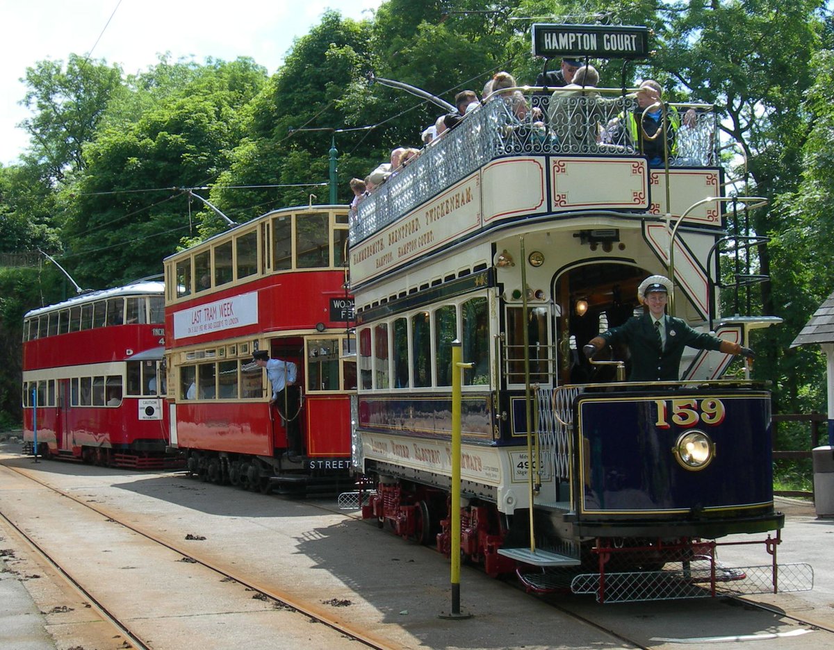 NationalTramway's tweet photo. Today is Tram Day.
This is a special day when most of our operational trams will be running. 
To mark the passing of Her Majesty Queen Elizabeth II, the day will start with a procession of trams which were in service at the time of the birth of HM Queen Elizabeth II. https://t.co/WQRx2wMI4v