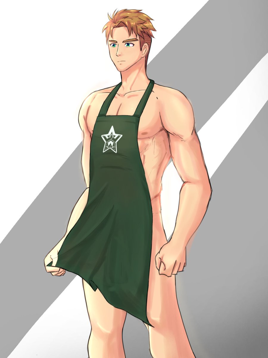yoichiyo_'s tweet photo. wanna see what is behind the apron? The uncensored version is up! 🔞#campbuddy #yoshinori @mikkoukun https://t.co/SXynTBliKf
