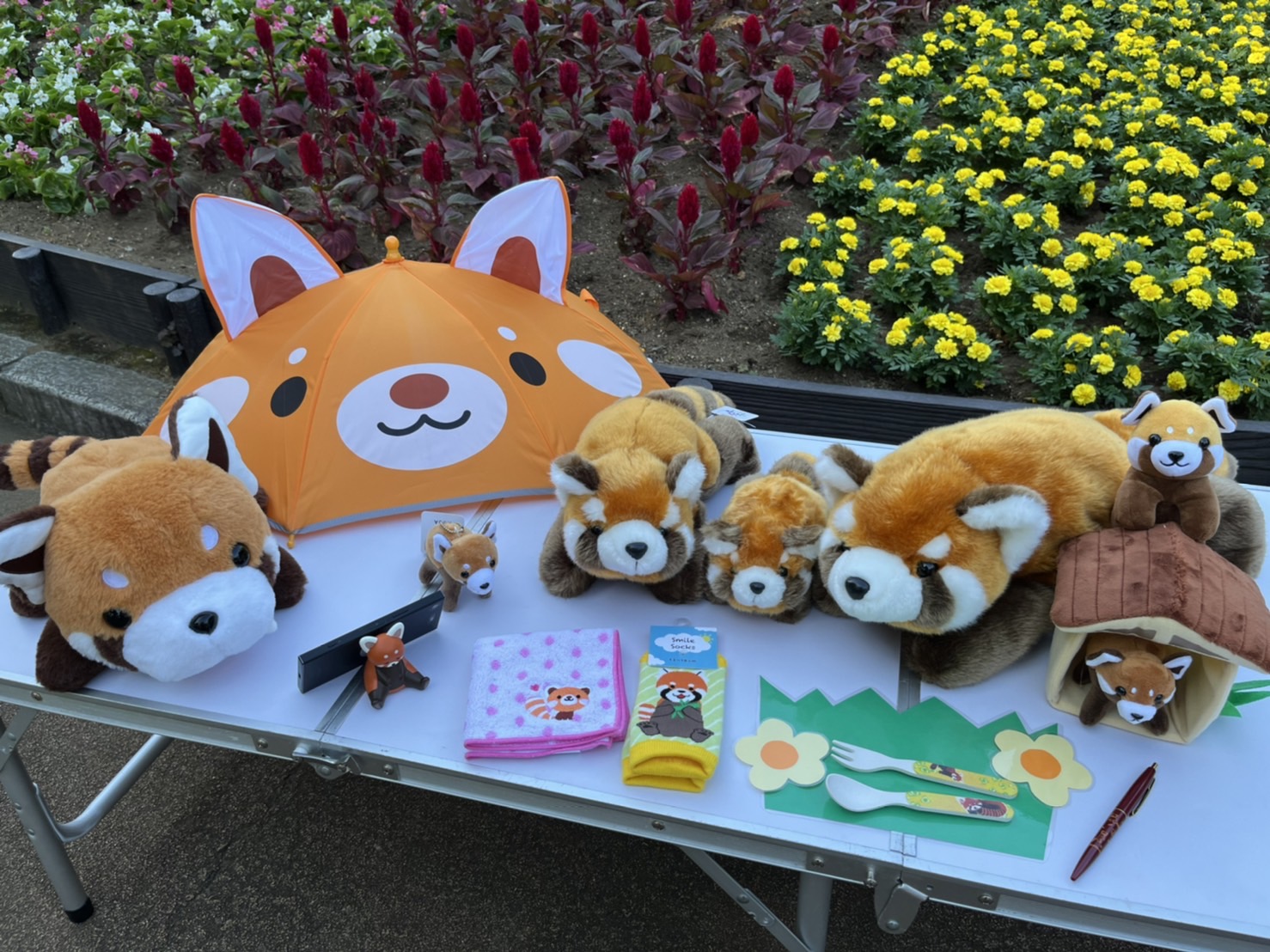 激レア タグ付き あさひやま動物園 レッサーパンダ ぬいぐるみ Lサイズ