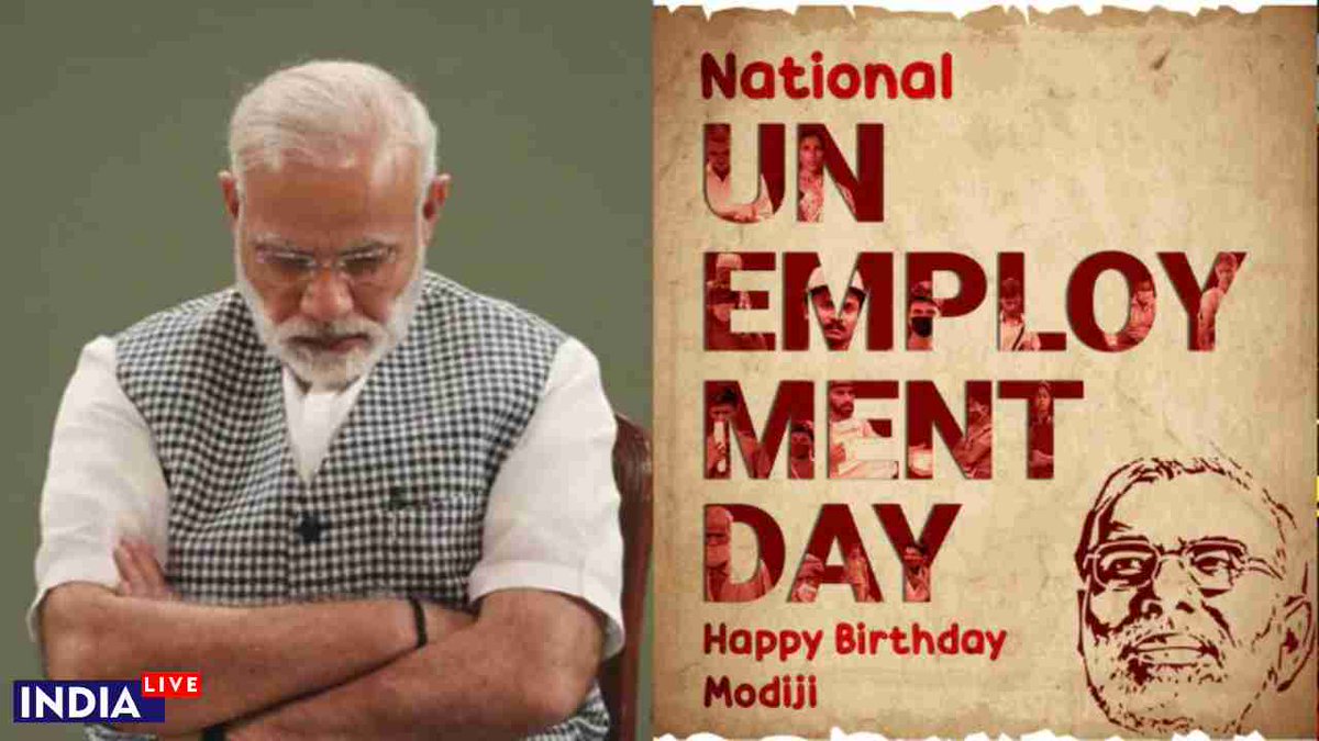 Shivanikourav27's tweet photo. Dear Pm
, Being a citizen of India. I wish you a very happy birthday. May you live long. But, Being an student, I'll stand in solidarity with Students. And celebrate this day as 
#NationalUnemploymentDay
#राष्ट्रीय_बेरोजगार_दिवस
#मोदी_आया_बेरोजगारी_लाया
@narendramodi
@PMOIndia https://t.co/z4ETZVniVc