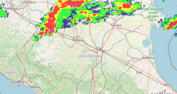 ⚡#InfoMeteoER Si segnala una linea di #temporali sulle pianure delle province di #Parma e #ReggioEmilia, in spostamento verso est. Segui mappa radar. ➡️bit.ly/radarmeteoER