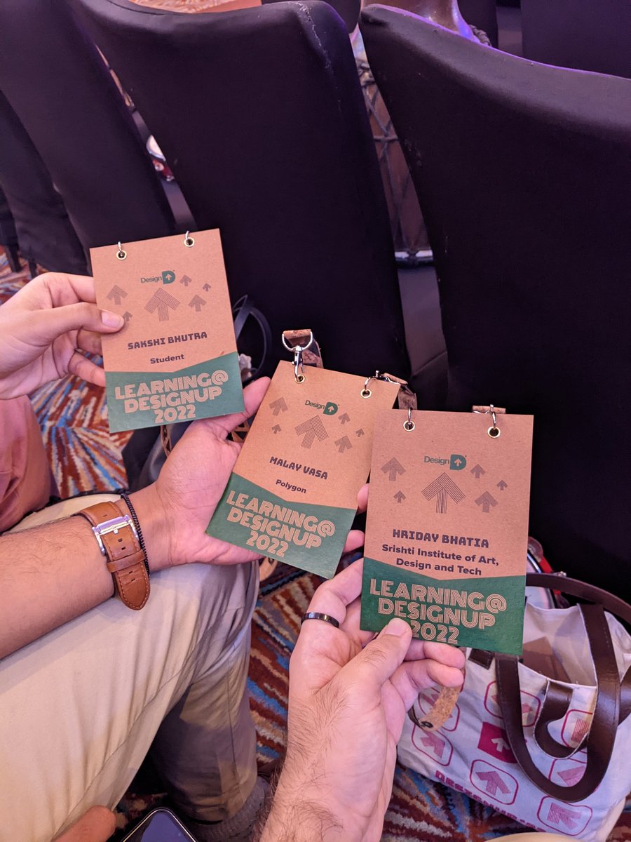 hroobydooby's tweet image. Excited for the day with @MalayVasa @sakshibhutraaa at @DesignUpConf 
#DesignUp22 #NetworkIsNetWorth