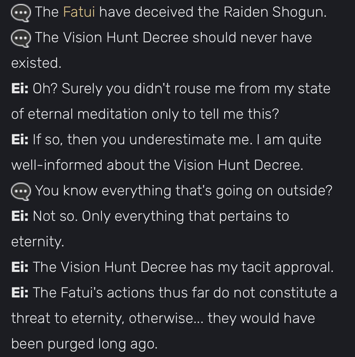 isa 🎭 on Twitter "the raiden shogun allowed the vision hunt decree