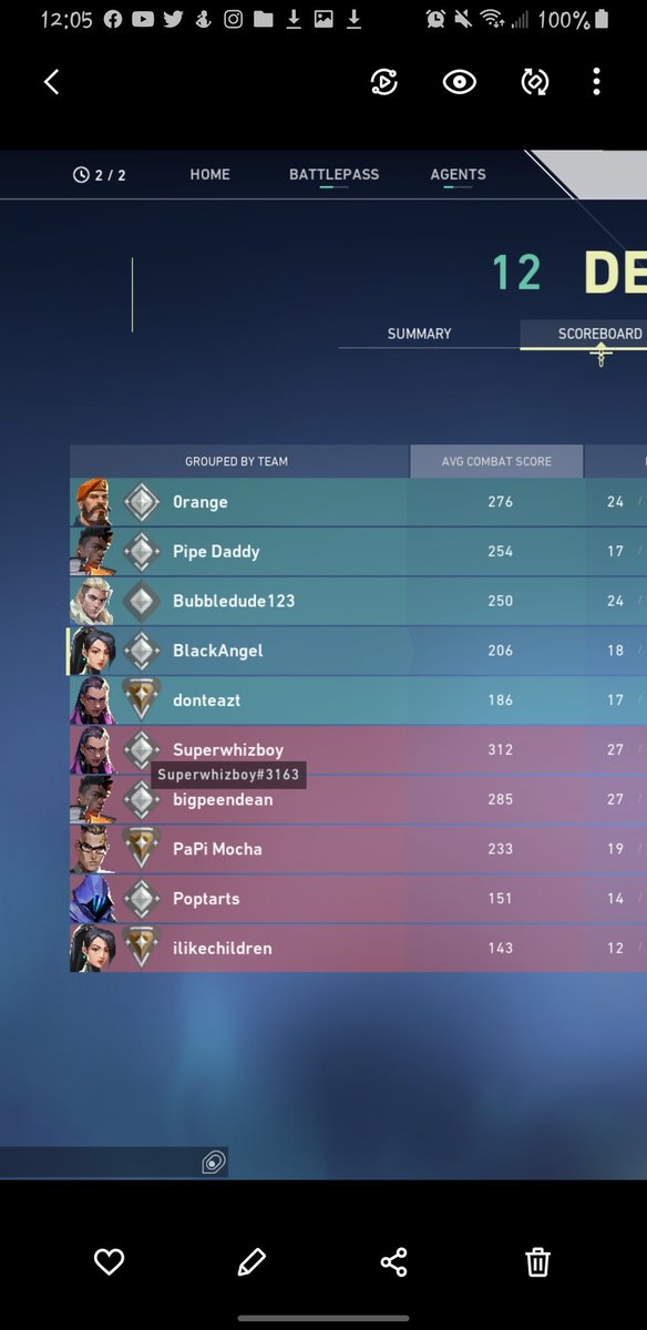 MsBlackAngel3's tweet photo. Bro this dude got hella pissed cause I held A site for the rotate 💀💀💀 imagining holding a site on defense is camping 💀 so like yal wanna help me report him ? 👉🏼👈🏼 please and thanks 👉🏼👈🏼  @PlayVALORANT #VALORANT https://t.co/OMoxeM94zc