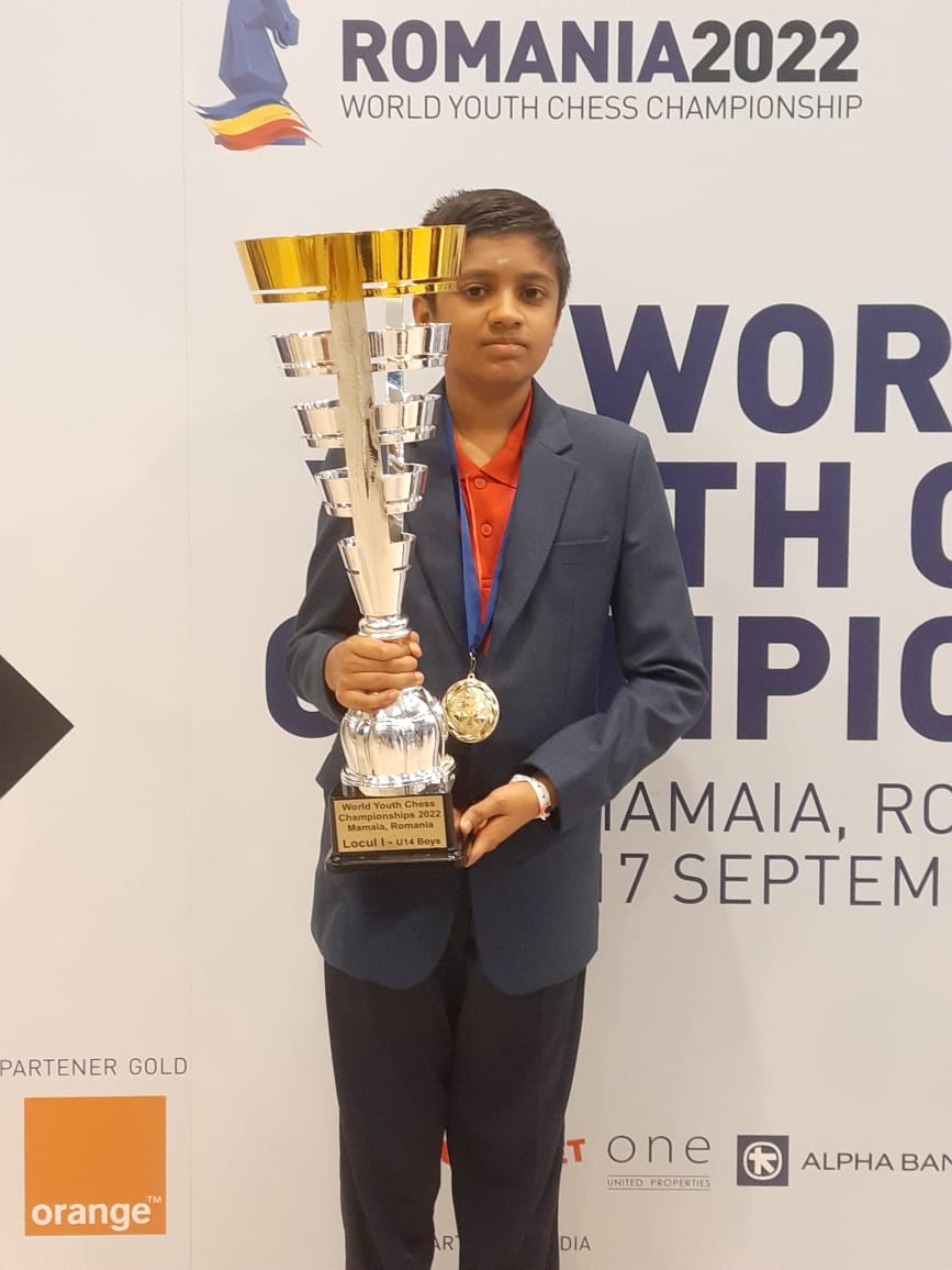 aicfchess's tweet photo. Congratulations Ilamparthi A R...World Under-14 Champion!!

@DrSK_AICF @Bharatchess64 @IndiaSports
@Media_SAI @ianuragthakur @PMOIndia @rashtrapatibhvn https://t.co/4QQ9vnQNeR